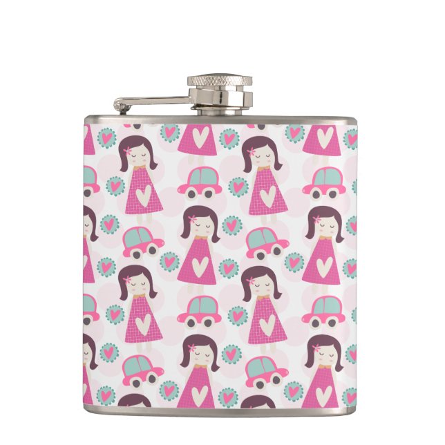 Girls Going Places Hip Flask (Front)