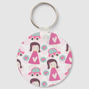 Girls Going Places Keychain