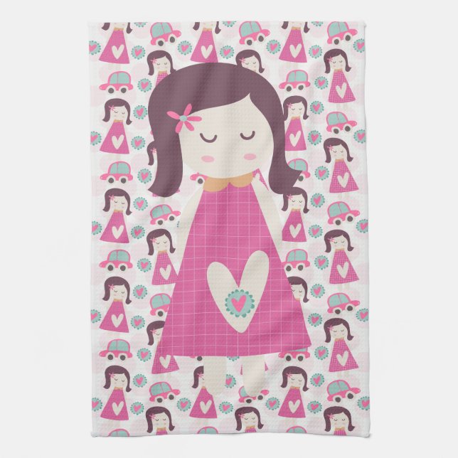 Girls Going Places Kitchen Towel (Vertical)