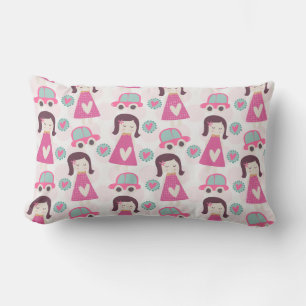 Girls Going Places Lumbar Pillow