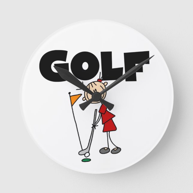 Girls GOLF Round Clock (Front)