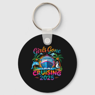 Girls Gone Cruising 2025 Girl Cruise Ship Vacation Keychain