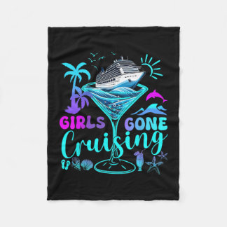 Girls Gone Cruising 2025 Vacation Trip Weekend Gir Fleece Blanket