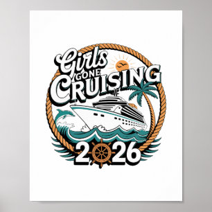 Girls Gone Cruising 2026 Cruise Vacation Trip Poster