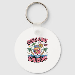Girls Gone Cruising 2026 Drink Cruise Vacation Tri Keychain