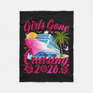 Girls Gone Cruising 2026 Women Cruise Vacation 1  Fleece Blanket