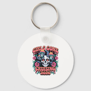 Girls Gone Cruising Women Skull Skeleton 2026 Crui Keychain