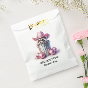 Girls Gone Feral Funny Raccoon Bachelorette Party Favour Bag