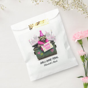 Girls Gone Feral Funny Raccoon Bachelorette Party Favour Bag