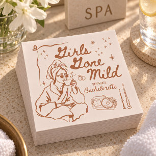 Girls Gone Mild Bachelorette Party Decor Napkin