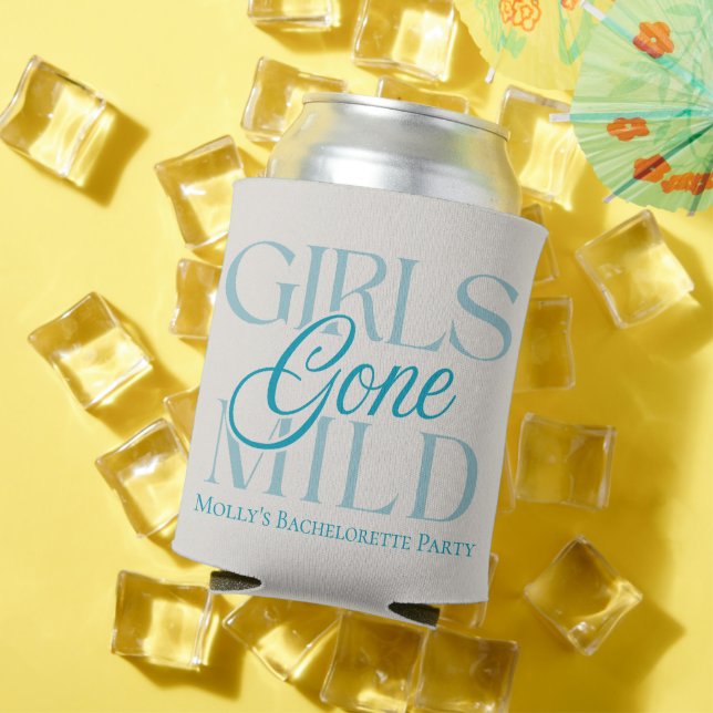 Girls Gone Mild – Custom Bachelorette Design Can Cooler (In Situ Summer)