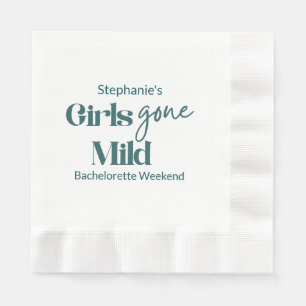 Girls Gone Mild Elegant Bachelorette Beach Weekend Napkin
