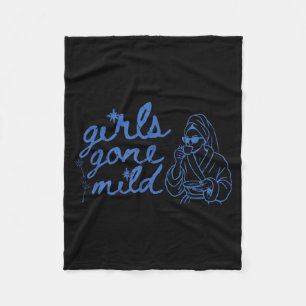 Girls Gone Mild Funny Bachelorette Spa Bach Fleece Blanket