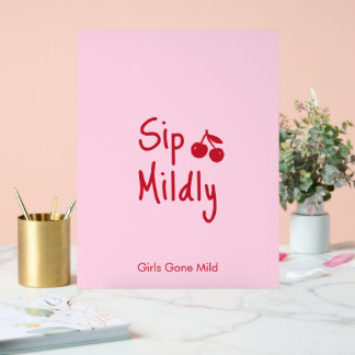 Girls Gone Mild Pink and Cherry Red Bachelorette  