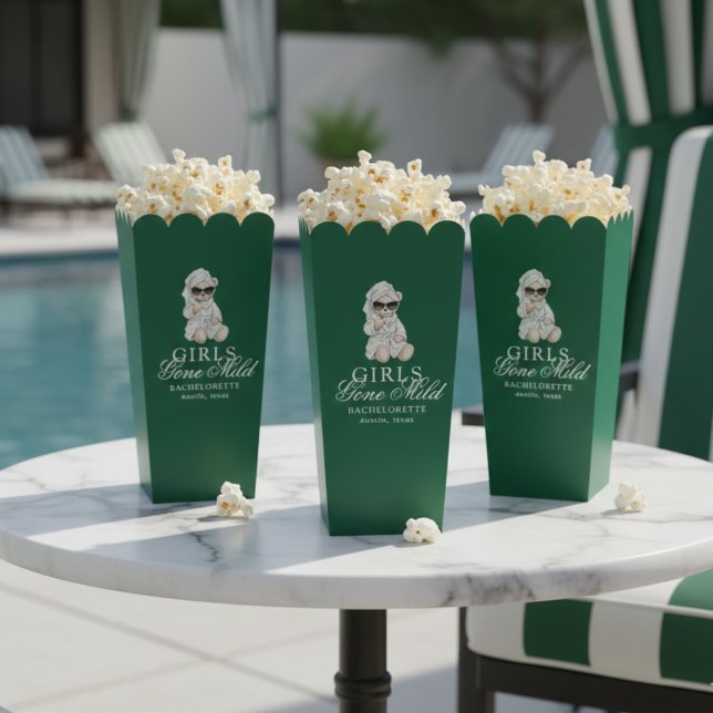 Girls Gone Mild Spa Bear Bachelorette Favor Box (Not every bachelorette party needs to be wild—and that’s exactly the vibe of Girls Gone Mild!)