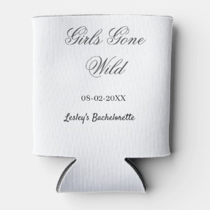 Girls Gone wild Bachelorette party name date bride Can Cooler