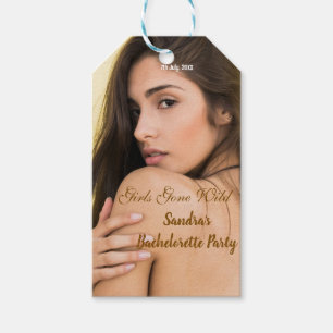 girls gone wild bachelorette party name photo whit gift tags