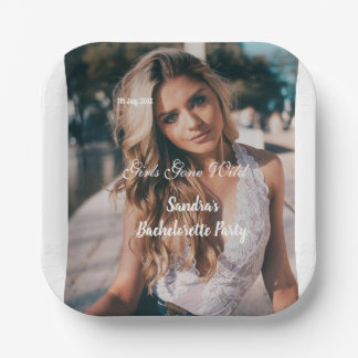 girls gone wild bachelorette party name photo whit paper plate