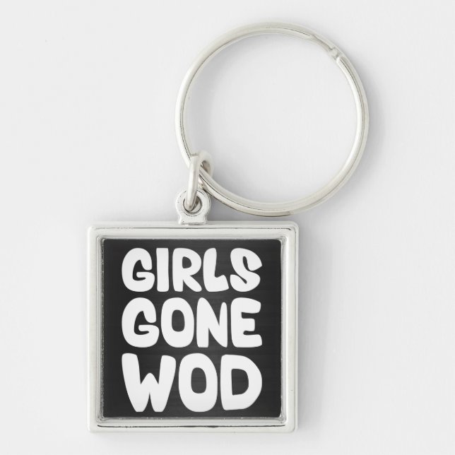 Girls Gone WOD Workout of the Day) Keychain (Front)