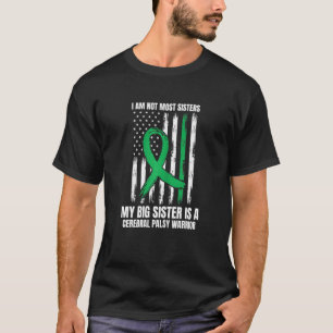 Girls Green Cerebral Palsy Awareness Women Sister  T-Shirt
