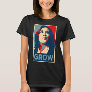 Girls Grow Kamala Harris Hope Poster 47th Rally Em T-Shirt