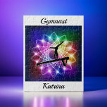 Girls Gymnast Balance Beam Personalized Jigsaw Puzzle<br><div class="desc">Girls Gymnastics Balance Beam jigsaw puzzle,  personalize this special puzzle with the name of your favourite gymnast! These make great kids!</div>