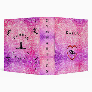 Girls Gymnastics Binder Personalized w/ Her Name