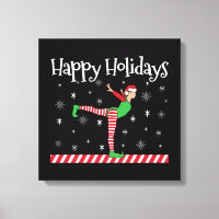 Girls Gymnastics Christmas Elf
