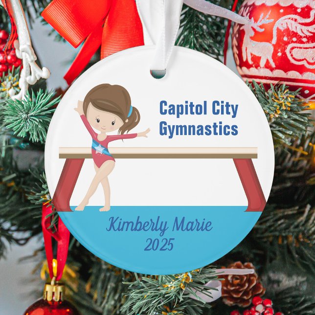 Girls Gymnastics Cute Personalized Gymnast (Créateur téléchargé)