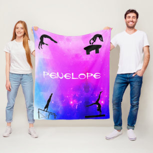 Girls Gymnastics Events Abstract Blanket