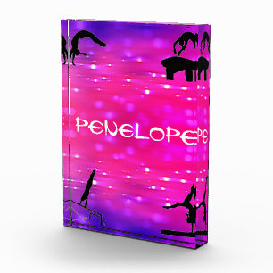 Girls Gymnastics Events Pink / Purple Photo Block