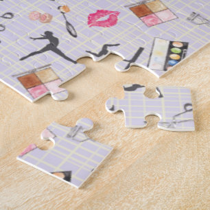 Girls Gymnastics - Girly Makeup Jigsaw Puzzle