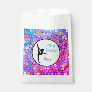 Girls Gymnastics Happy Birthday Favour Bags