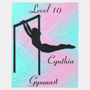 Girls Gymnastics Level 10 Fleece Blanket