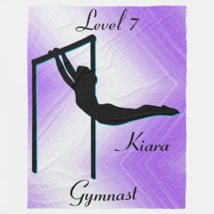 Girls Gymnastics Level 7  Fleece Blanket