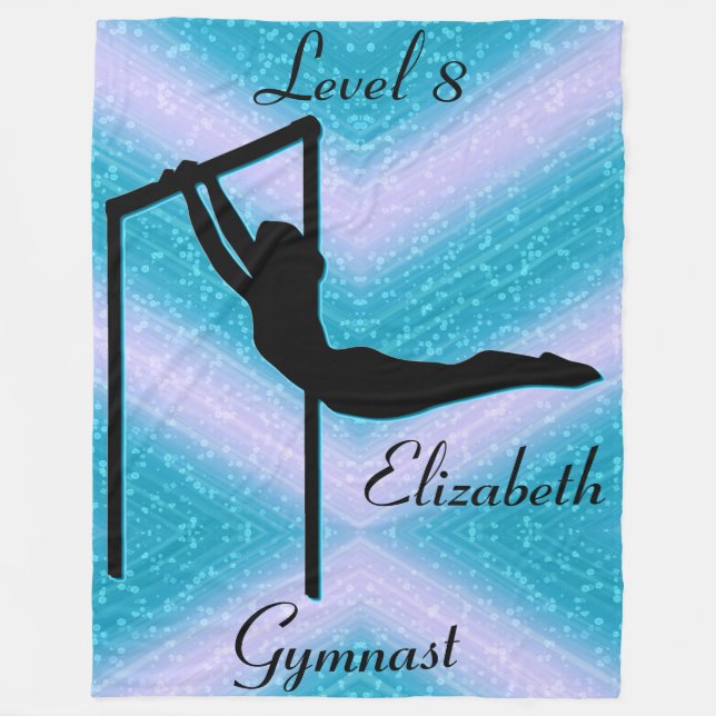 Girls Gymnastics Level 8  Fleece Blanket (Front)