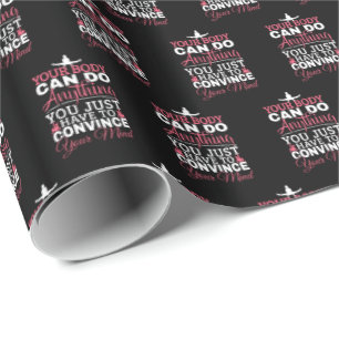 Girls Gymnastics Mindset Quote - Do Anything Wrapping Paper