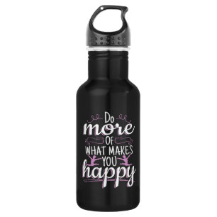 Girls Gymnastics - Motivational Happy Quote 532 Ml Water Bottle