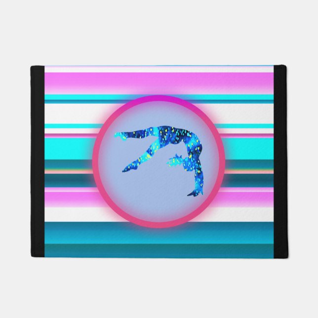 Girls Gymnastics, Power Tumbling, Handspring   Doormat (Front)