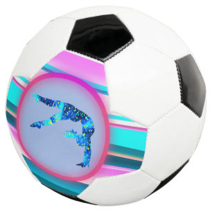 Girls Gymnastics, Power Tumbling, Handspring     Soccer Ball