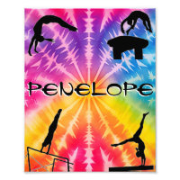 Girls Gymnastics Rainbow Tie-Dye