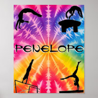 Girls Gymnastics Rainbow Tie-Dye