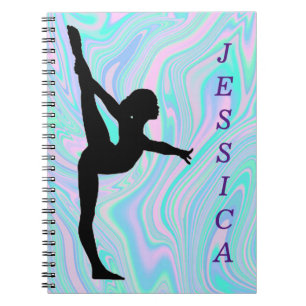 Girls Gymnastics Spiral Photo Notebook