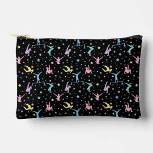 Girls Gymnastics Women Gymnasts with Stars Accessory Pouch