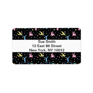 Girls Gymnastics Women Gymnasts with Stars Label