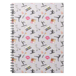 Girls Gymnastics - Women's Girly Makeup Notebook