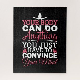 Girls Gymnastics - Your Body Can Do Anything Jigsaw Puzzle