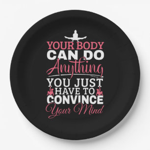 Girls Gymnastics - Your Body Can Do Anything Paper Plate
