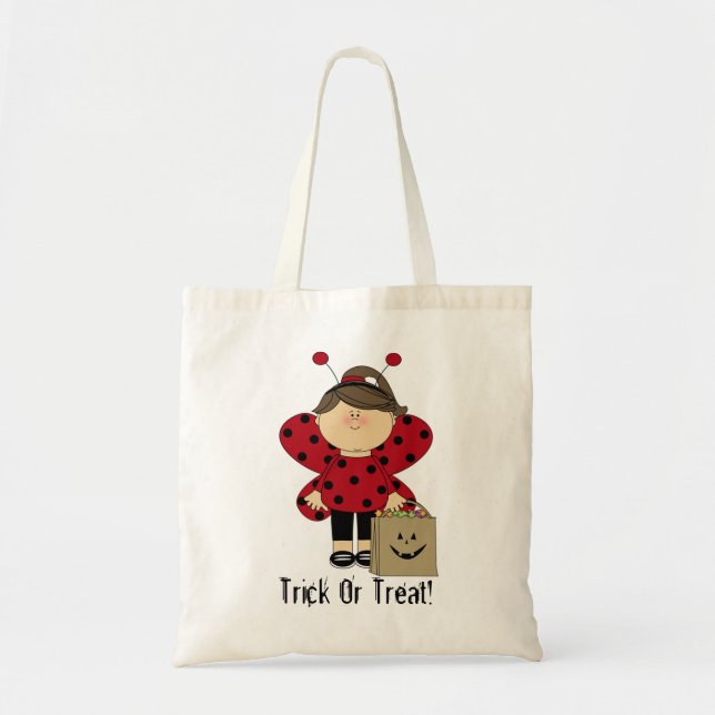 Girl's Halloween Trick Or Treat Bag (Front)