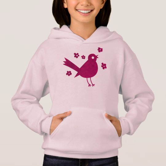 Girls' Hanes Pretty Birdies Hoodie
